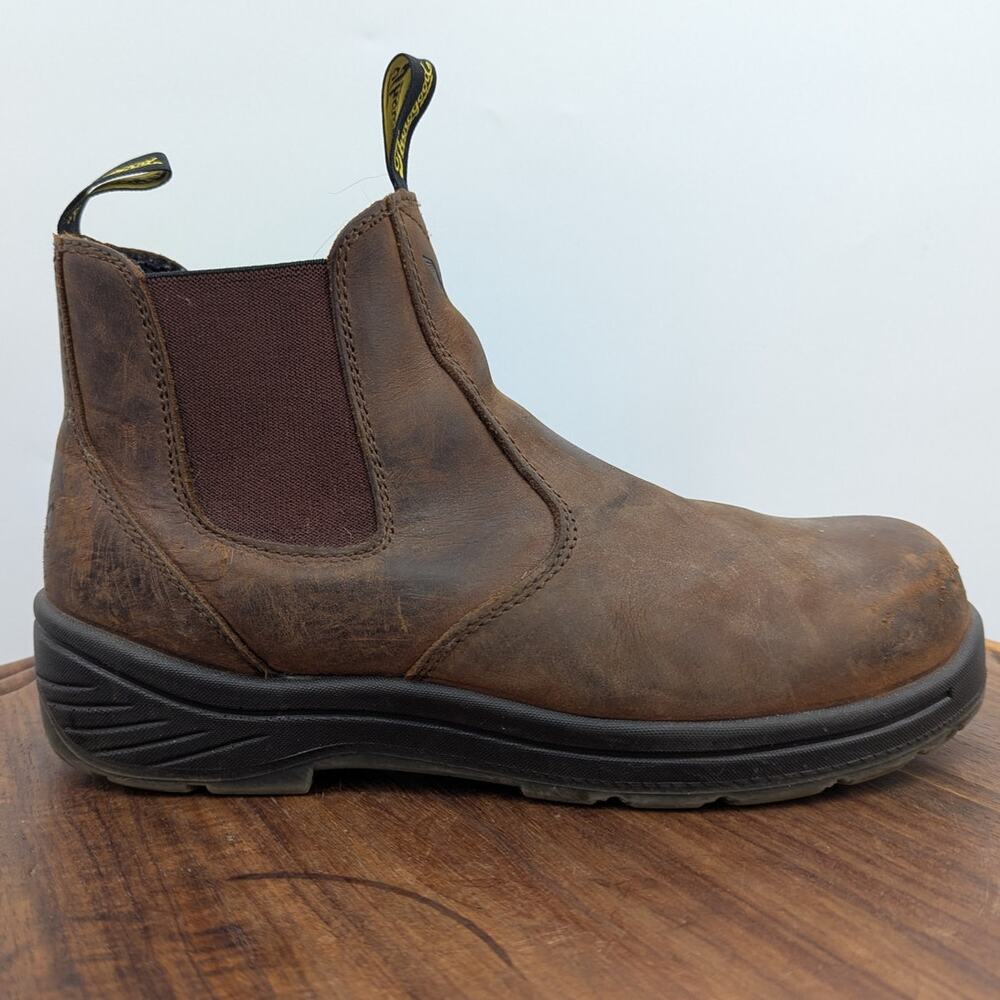 Men's Brown Leather Chelsea Work Boot
